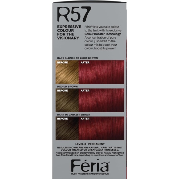 L'Oreal Paris Feria Multi-Faceted Color R57 Cherry Crush (Intense Medium… - Picture 2 of 5
